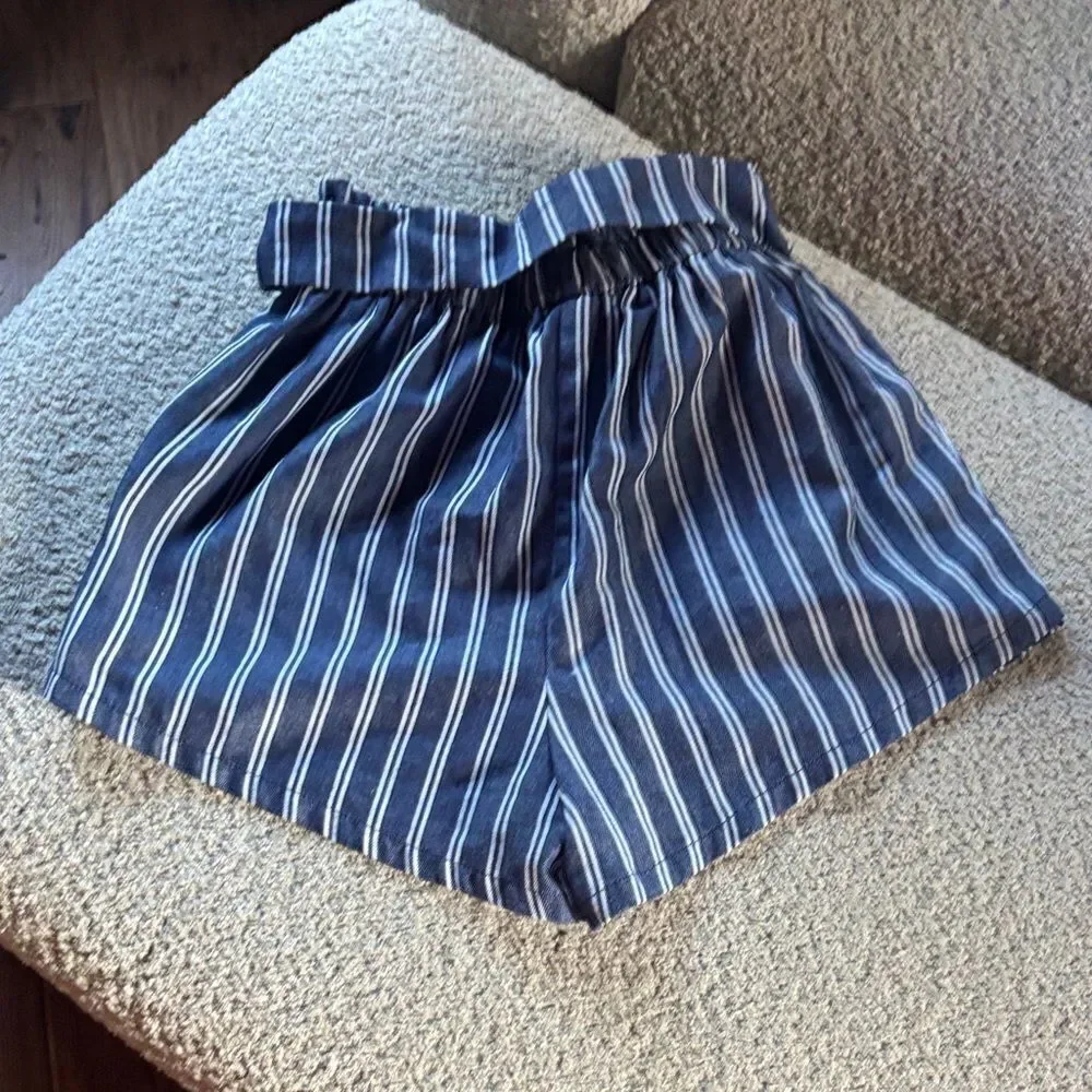 Striped Blue Women's Shorts